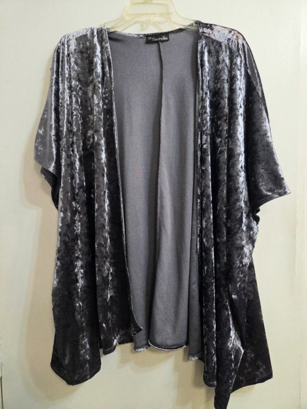 Crushed Velvet Kimono 1x-2x